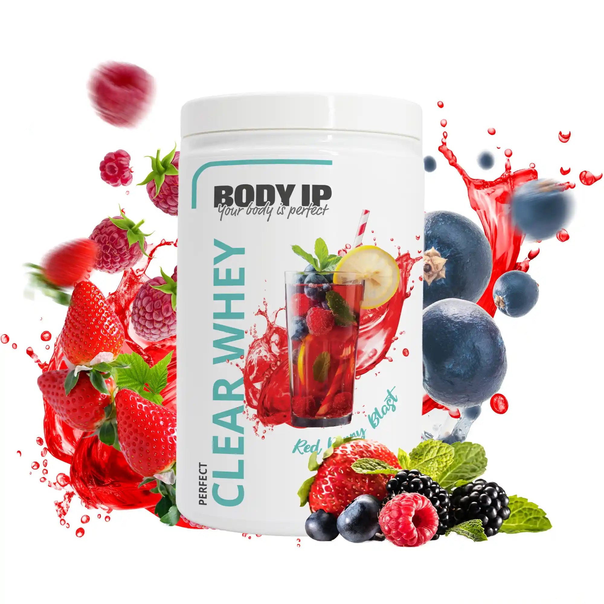 Perfect Clear Whey Isolat Red Berry Blast BODY IP #geschmack_Red Berry Blast