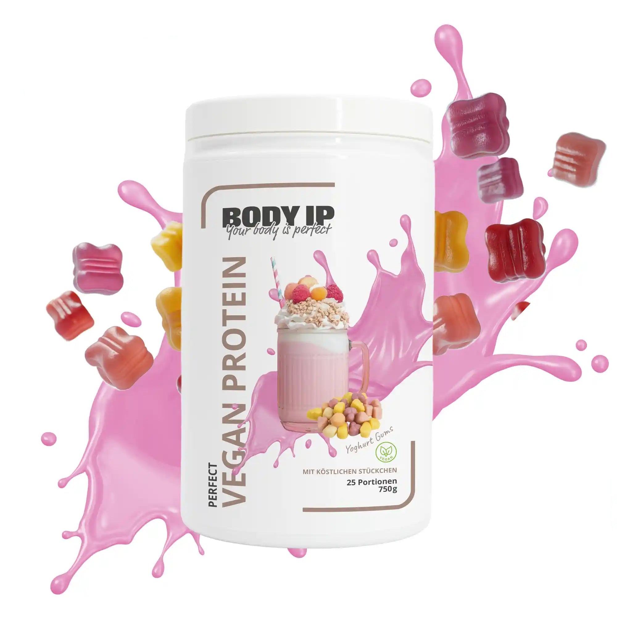 Perfect Vegan Proteinpulver Joghurt Gums BODY IP #geschmack_Joghurt Gums