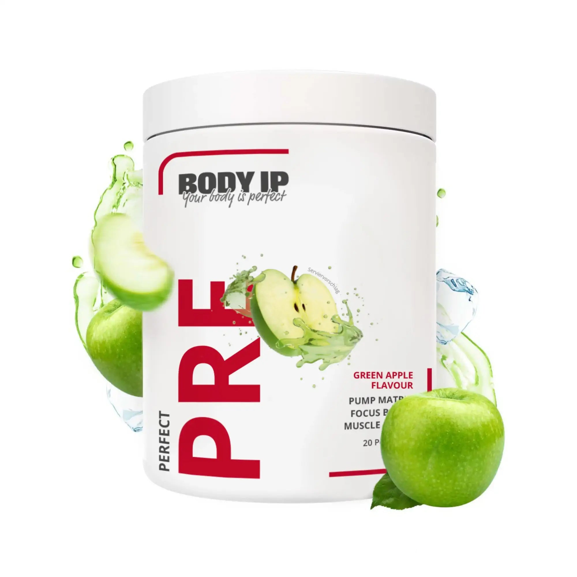 Perfect Pre Workout Green Apple BODY IP #geschmack_Green Apple