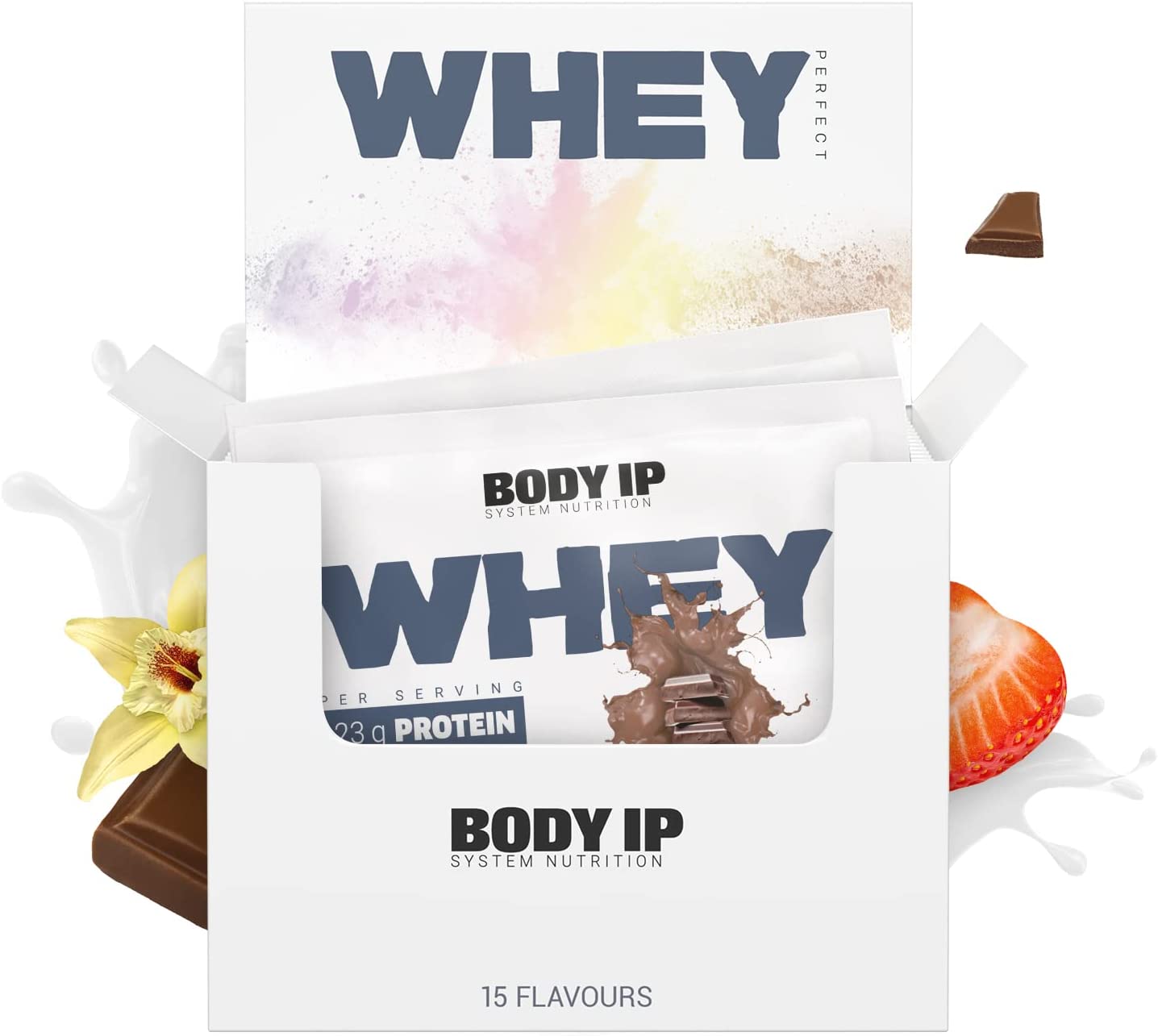 Perfect Whey Box BODY IP alle Geschmäcker zum Probieren