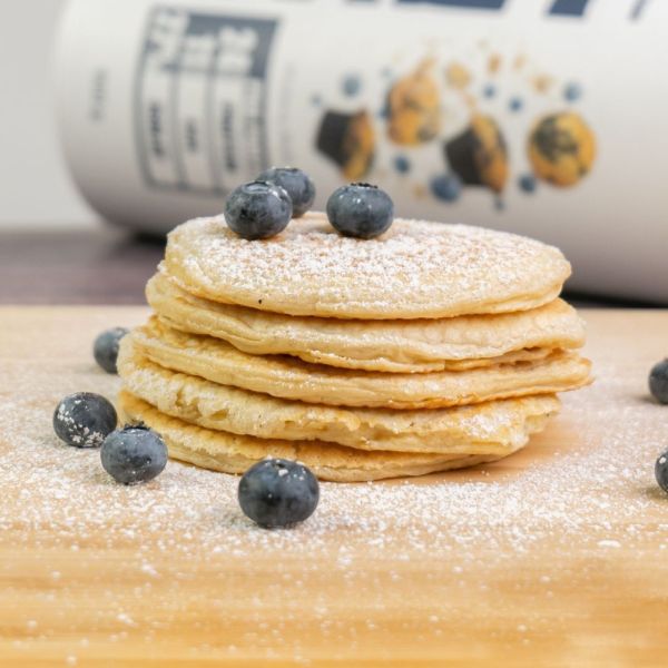 High Protein Pancakes mit Blaubeeren
