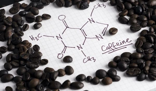 Kaffebohnen, Chemische Formel für Koffein