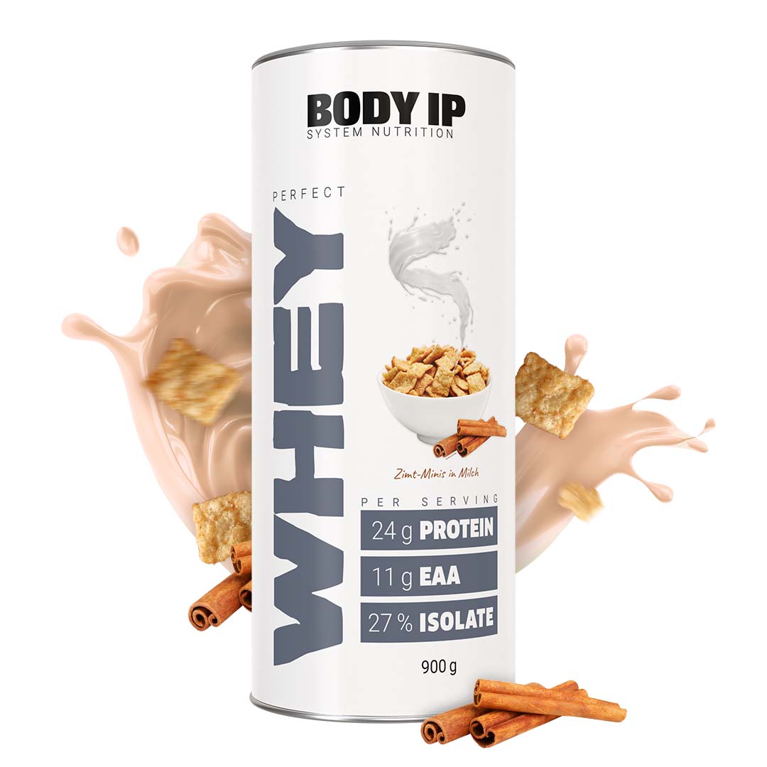 Whey Protein Zimt-Minis in Milch BODY IP