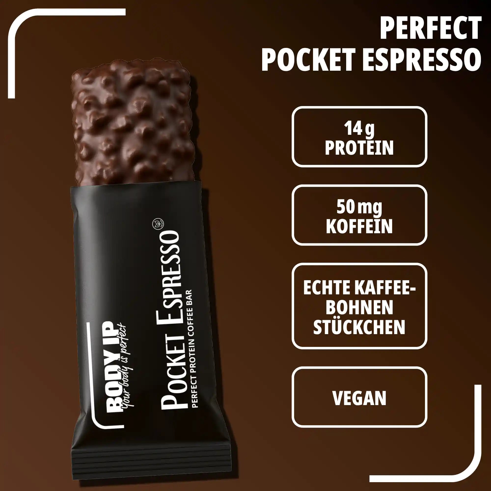 Pocket Protein Espresso Bar - der Proteinriegel