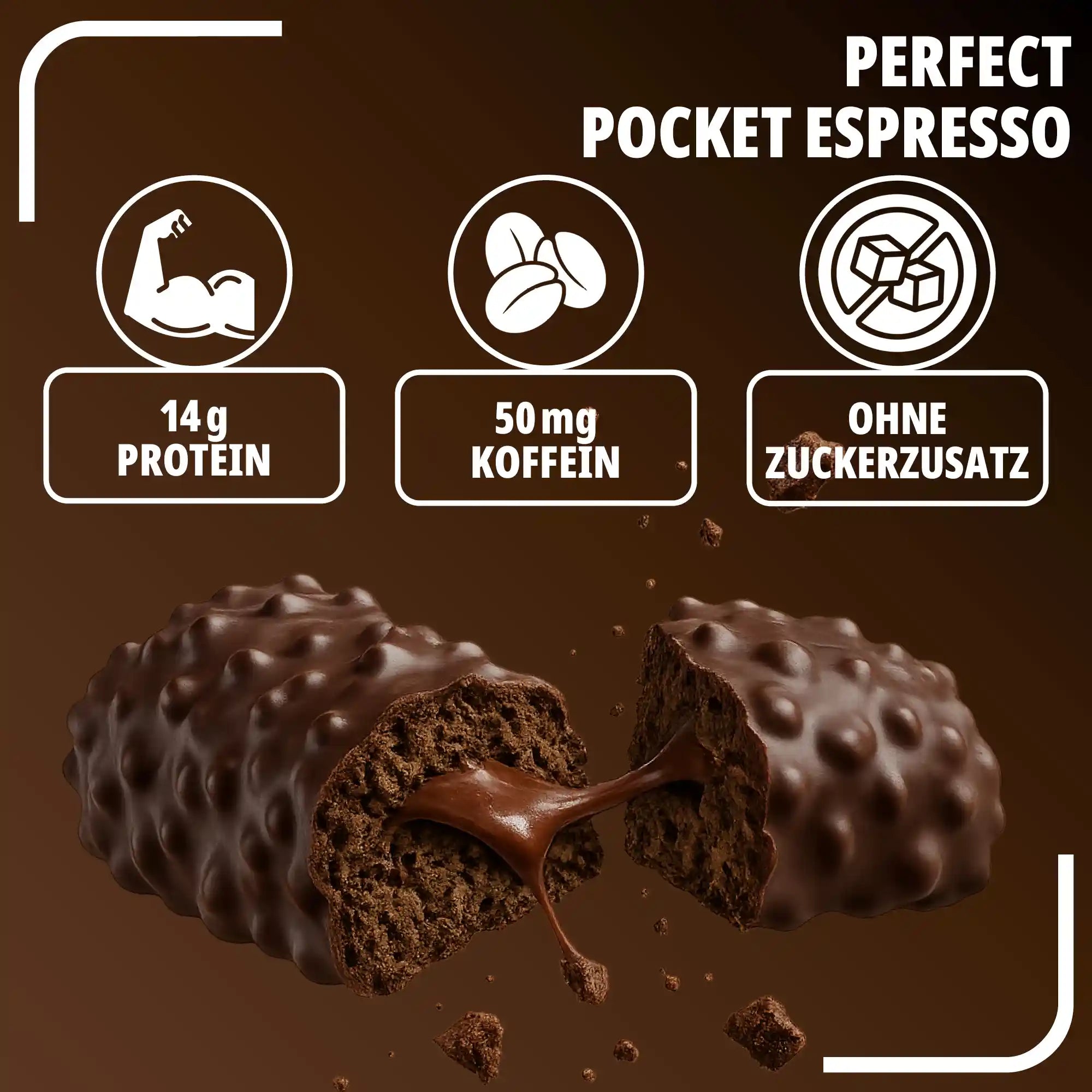 Pocket Protein Espresso Bar - der Proteinriegel