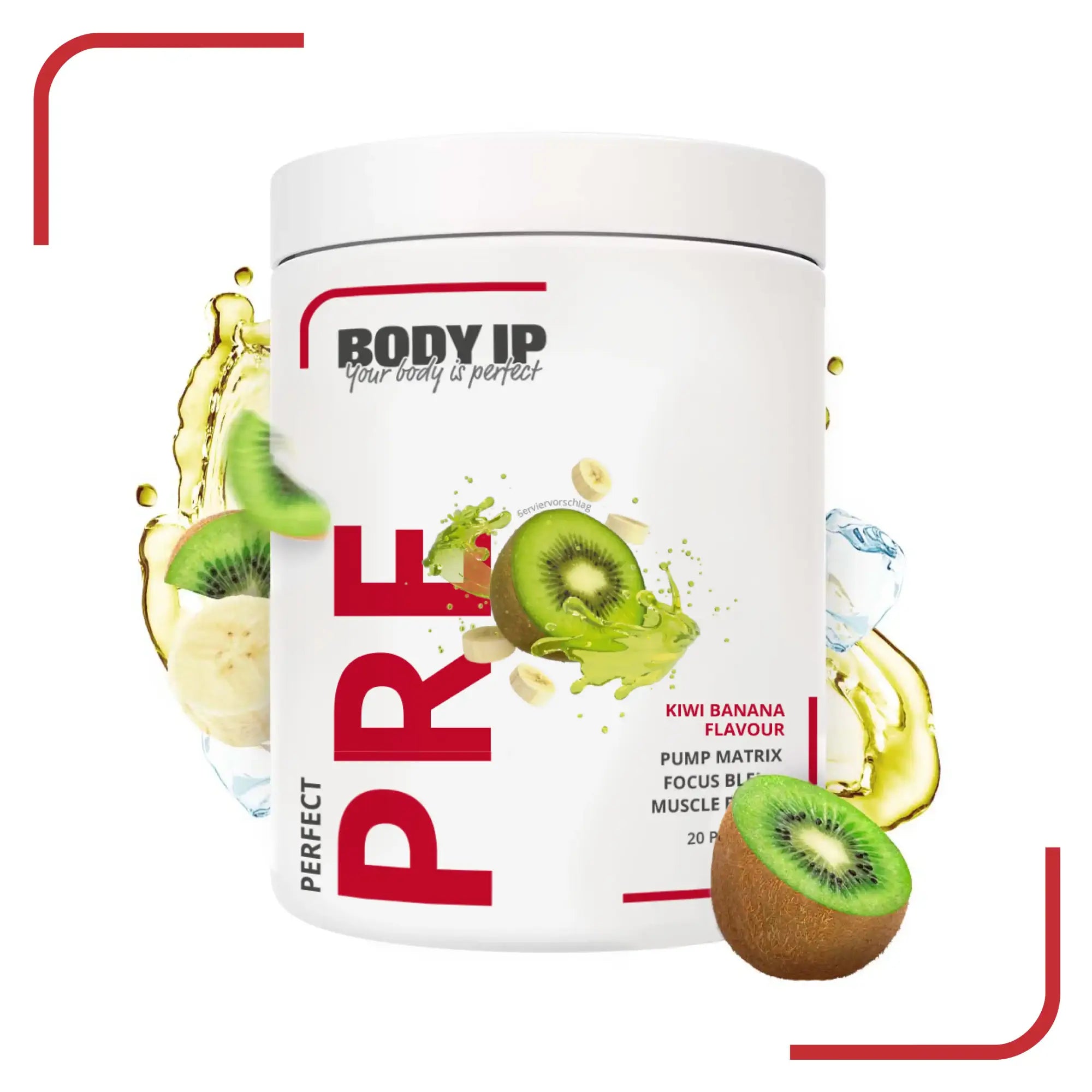 Perfect Pre Workout Kiwi Banana BODY IP #geschmack_Kiwi Banana