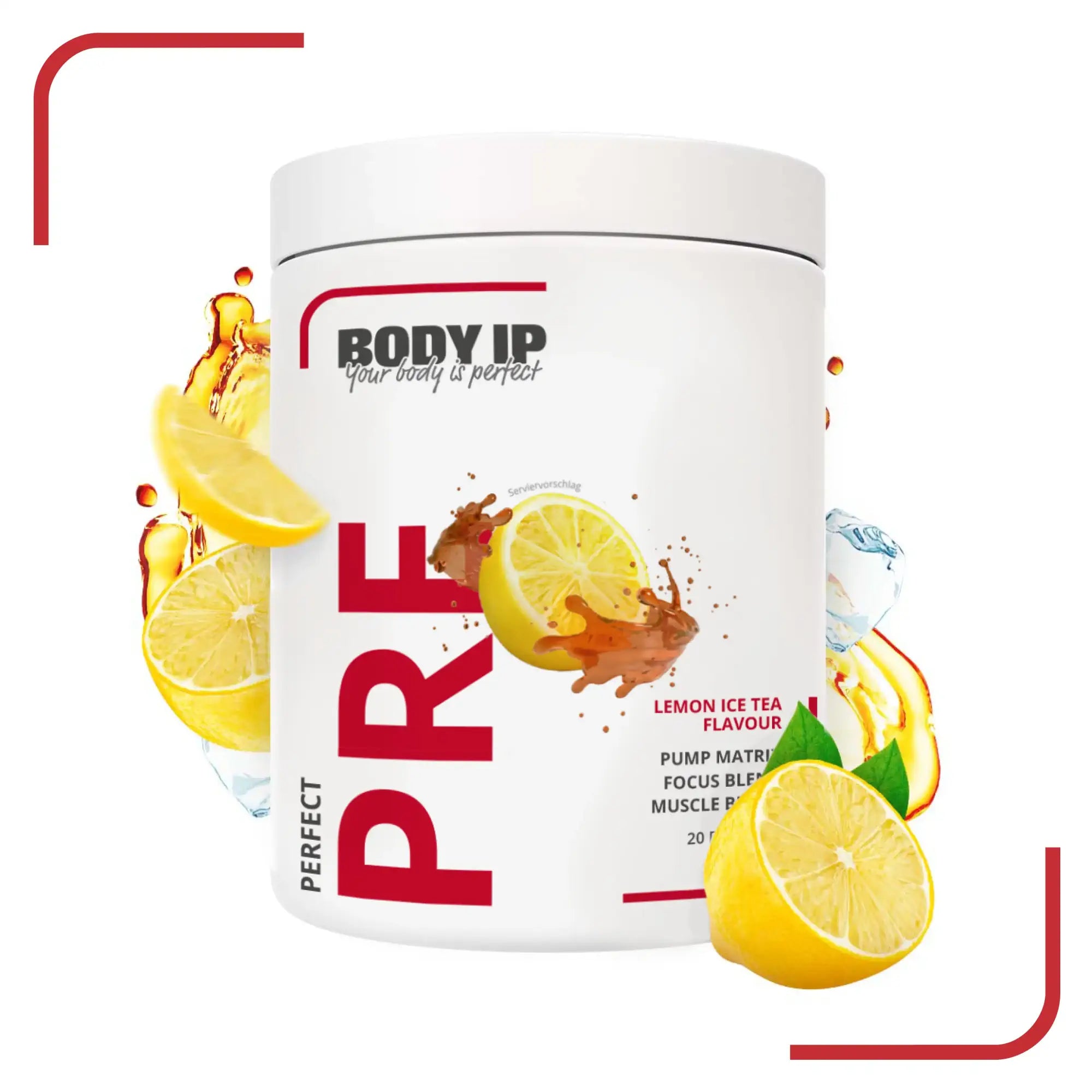 Perfect Pre Workout Lemon Ice Tea BODY IP #geschmack_Lemon Ice Tea